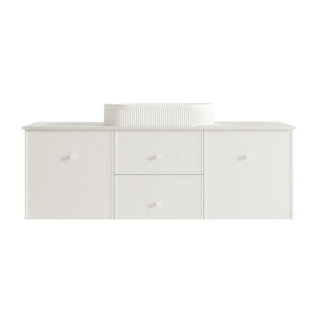 Seattle Wall Hung Vanity Cabinet Matte White 