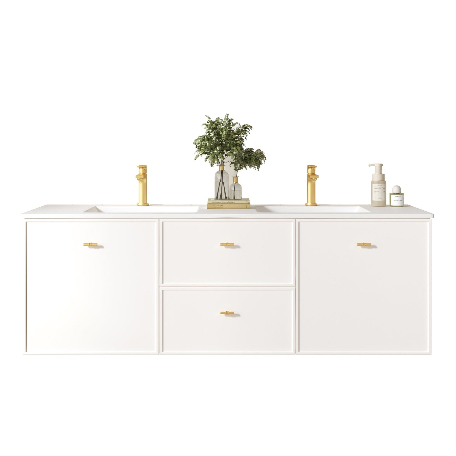 Seattle Wall Hung Vanity Cabinet Matte White 