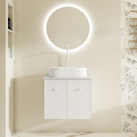 Seattle Wall Hung Vanity Cabinet Matte White 