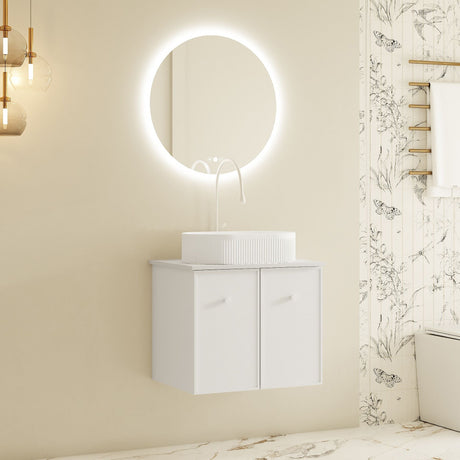 Seattle Wall Hung Vanity Cabinet Matte White 