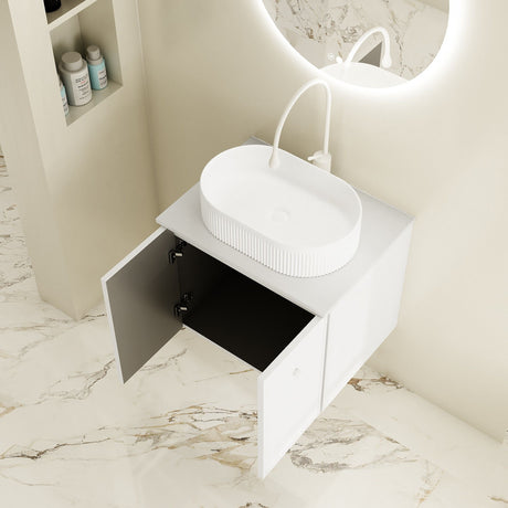 Seattle Wall Hung Vanity Cabinet Matte White 