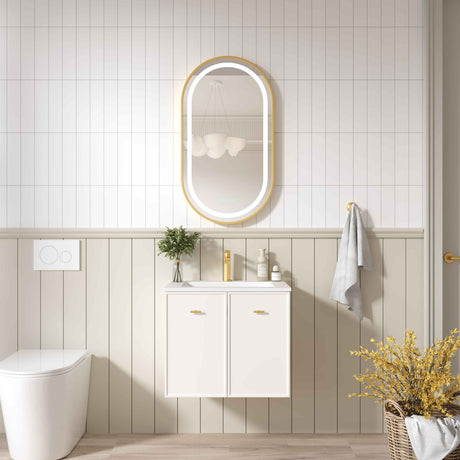 Seattle Wall Hung Vanity Cabinet Matte White 