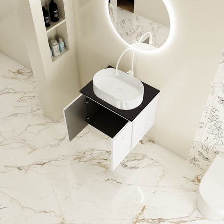 Seattle Wall Hung Vanity Cabinet Matte White 