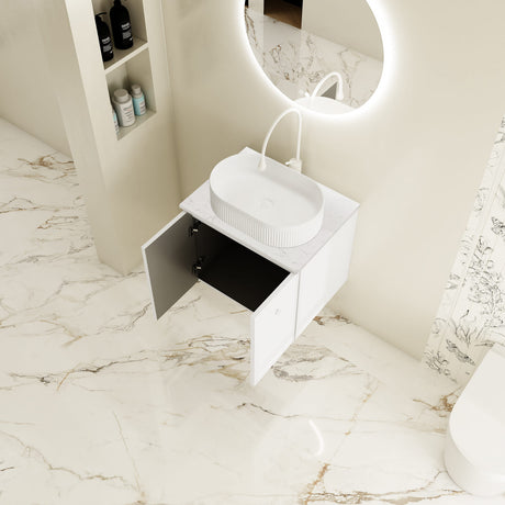Seattle Wall Hung Vanity Cabinet Matte White 