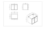 Seattle Wall Hung Vanity Cabinet Matte White 