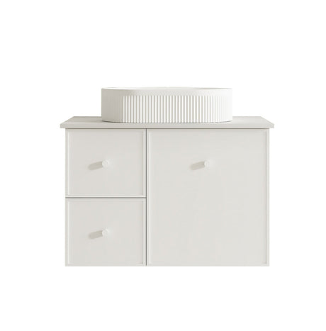 Seattle Wall Hung Vanity Cabinet Matte White 