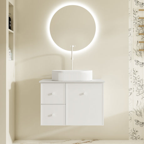 Seattle Wall Hung Vanity Cabinet Matte White 