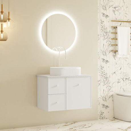 Seattle Wall Hung Vanity Cabinet Matte White 