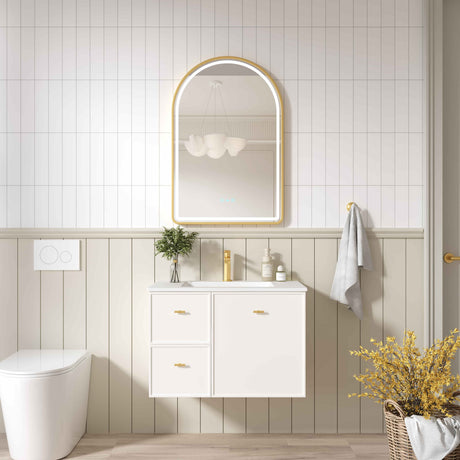 Seattle Wall Hung Vanity Cabinet Matte White 