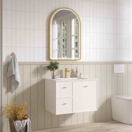 Seattle Wall Hung Vanity Cabinet Matte White 