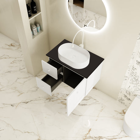 Seattle Wall Hung Vanity Cabinet Matte White 