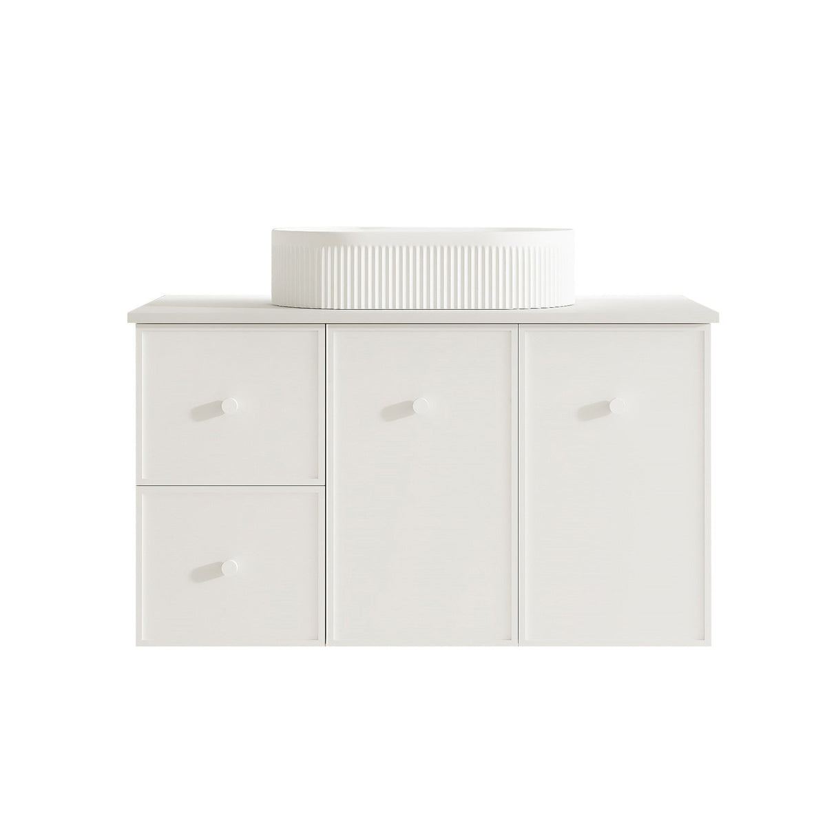 Seattle Wall Hung Vanity Cabinet Matte White 