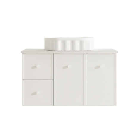 Seattle Wall Hung Vanity Cabinet Matte White 