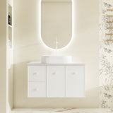 Seattle Wall Hung Vanity Cabinet Matte White 