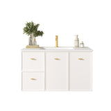 Seattle Wall Hung Vanity Cabinet Matte White 