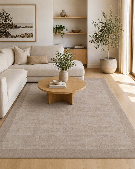 Sedona Caramel Border Wool Rug