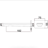 Seto Straight - Bath Spout