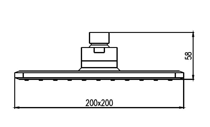 Shower Head 200mm*200mm (Chrome)