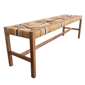Sienna Woven Teak Bench Seat - 1.52m