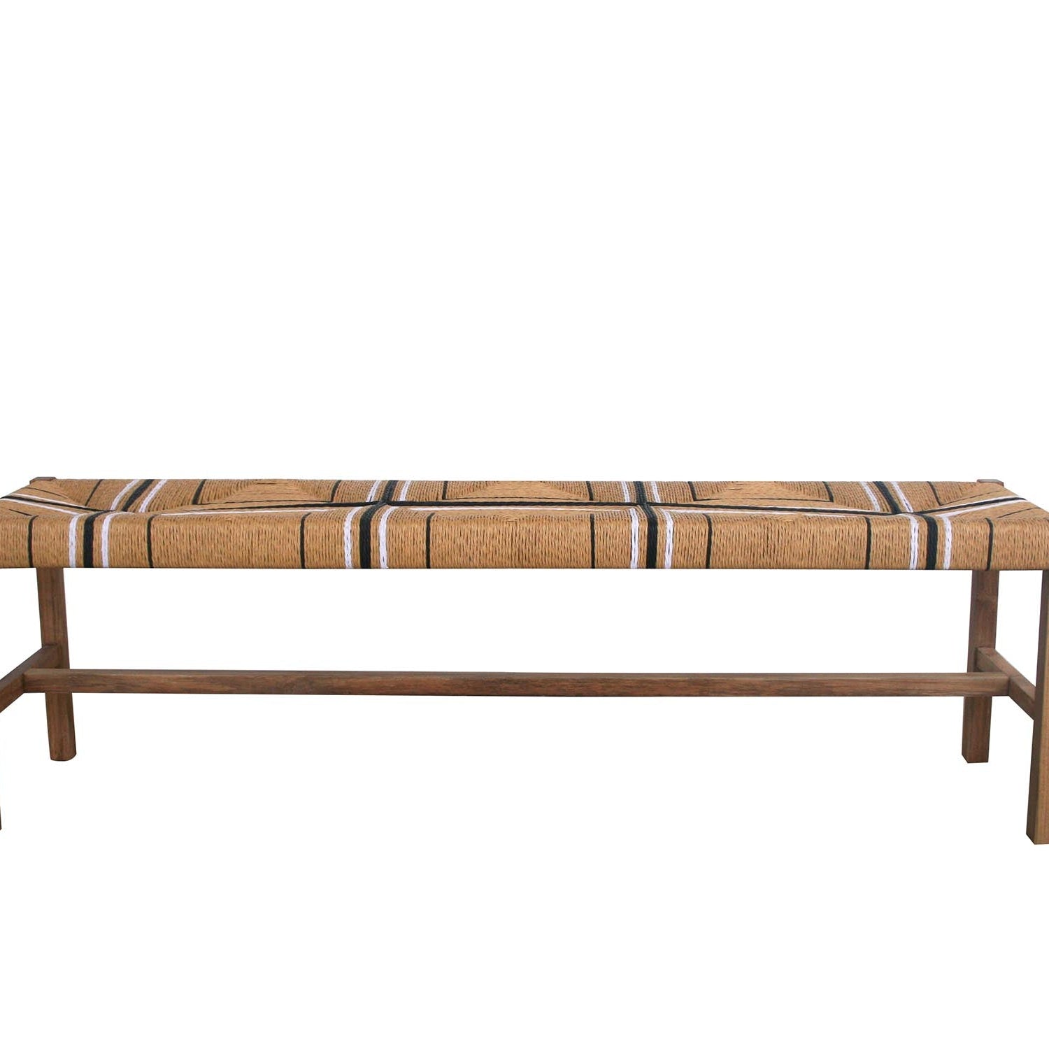 Sienna Woven Teak Bench Seat - 1.52m