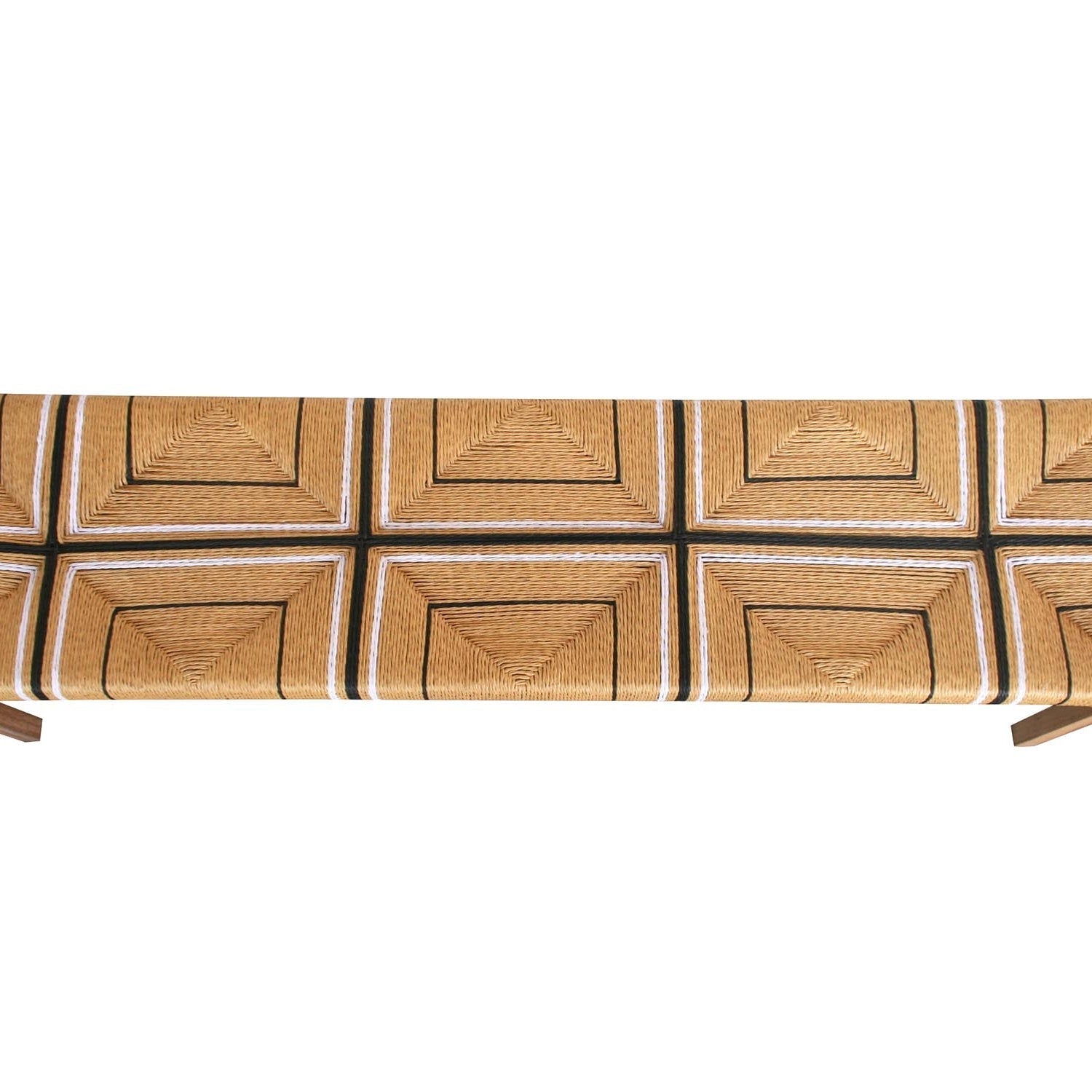 Sienna Woven Teak Bench Seat - 1.52m