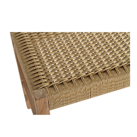 Sienna Woven Teak Bench Seat – Sand – Close Weave -2m