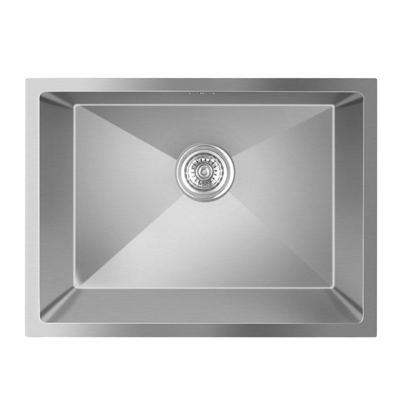 Single Bowl Top/Undermount Kitchen/Laundry Handmade 304 Stainless Steel Sink 580*440*230mm