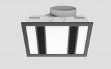MODURA Slender Black High Extraction Exhaust Fan With Panel Light 24w