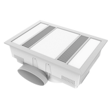 MODURA Slender White High Extraction Exhaust Fan With Panel Light 24w