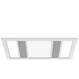 MODURA Slender White High Extraction Exhaust Fan With Panel Light 24w