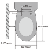 Smart Zeus Rimless Tornado Gloss White Toilet Suite