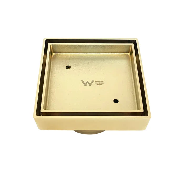 Smart Square Tile Waste (114 x 114mm) - Brushed Gold