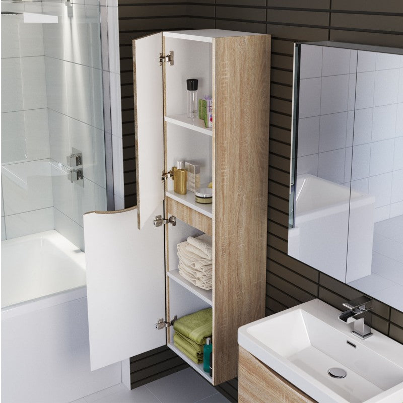 ANCONA Tall Boy White Oak - Clearance