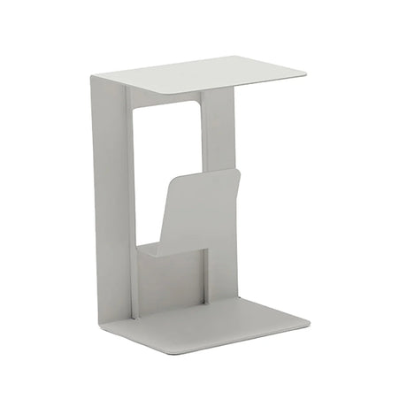 Sofia Outdoor Aluminium Magazine Side Table 40 cm in Charcoal/ Light Grey/Taupe/White
