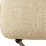 Soho Sleek Metal Dining Chair - Linen