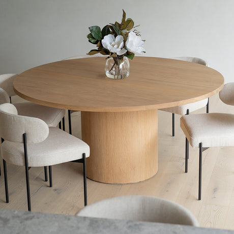 Soho Sleek Metal Dining Chair - Linen