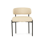 Soho Sleek Metal Dining Chair - Linen