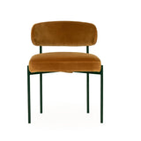 Soho Sleek Metal Dining Chair - Rust