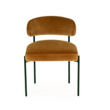 Soho Sleek Metal Dining Chair - Rust