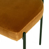Soho Sleek Metal Dining Chair - Rust