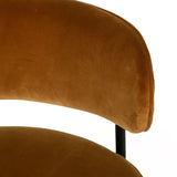 Soho Sleek Metal Dining Chair - Rust