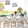 Sorrell Side Rattan  Chair  – Navy