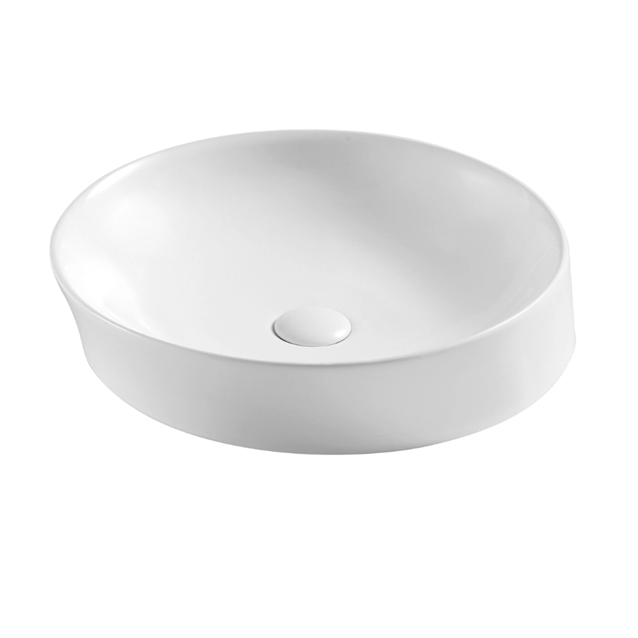 Spin 40B Above Counter Basin White (Round: 400x400x100)