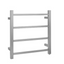 Square Electric Heated Towel Rack 4 Bars - Brushed Nickel