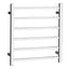 UNIVERSAL Square Electric Heated Towel Rack 6 Bars Inlet - Chrome