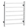 UNIVERSAL Square Electric Heated Towel Rack 6 Bars Inlet - Chrome
