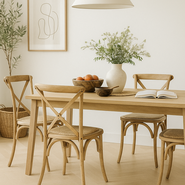 Stackwell Crossley Back Natural Oak Dining Chair