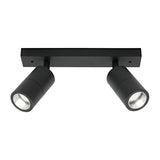 Stockholm 2Lt Rail Black Frame IP44