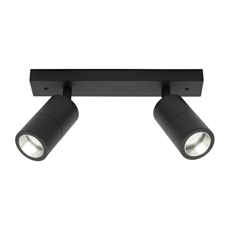 Stockholm 2Lt Rail Black Frame IP44