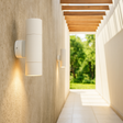Stockholm 2Lt Wall White Frame IP65